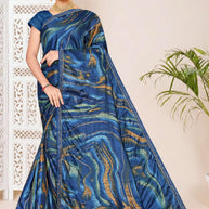 Contemporary Printed Saree with Blouse Piece for Premium Wear | SNR-SPACE