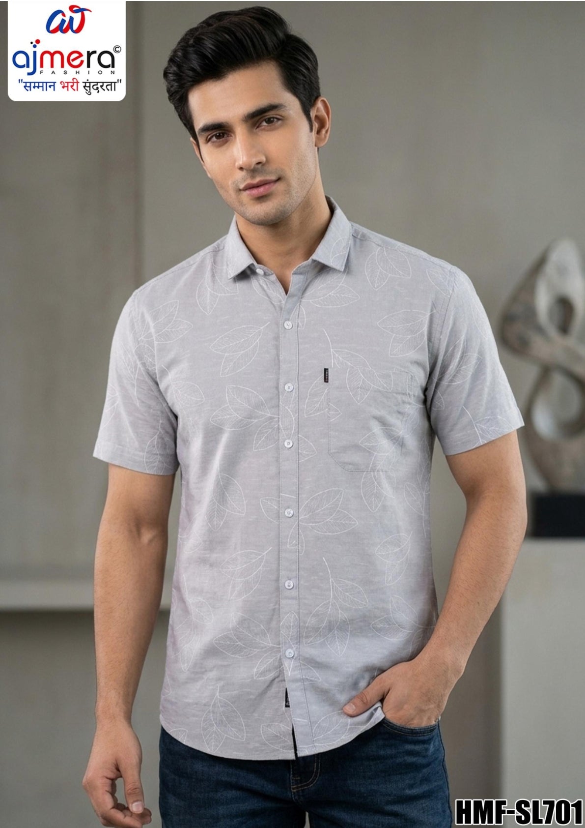 Mens Half Shirt Wholesale Supplier India | HMF-SL701