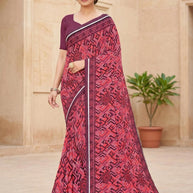 Dyed Matching Saree Exporter with Blouse Piece for Premium Ethnic and Traditional Wear | RRJ-JALPARI
