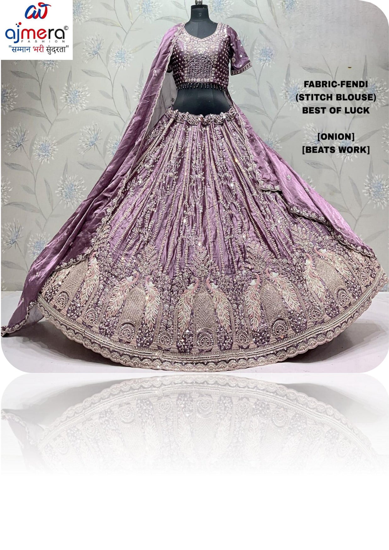 Fancy Beads Work Lehenga Choli Manufacturer Supplier Exporter|ADD-BEST OF LUCK