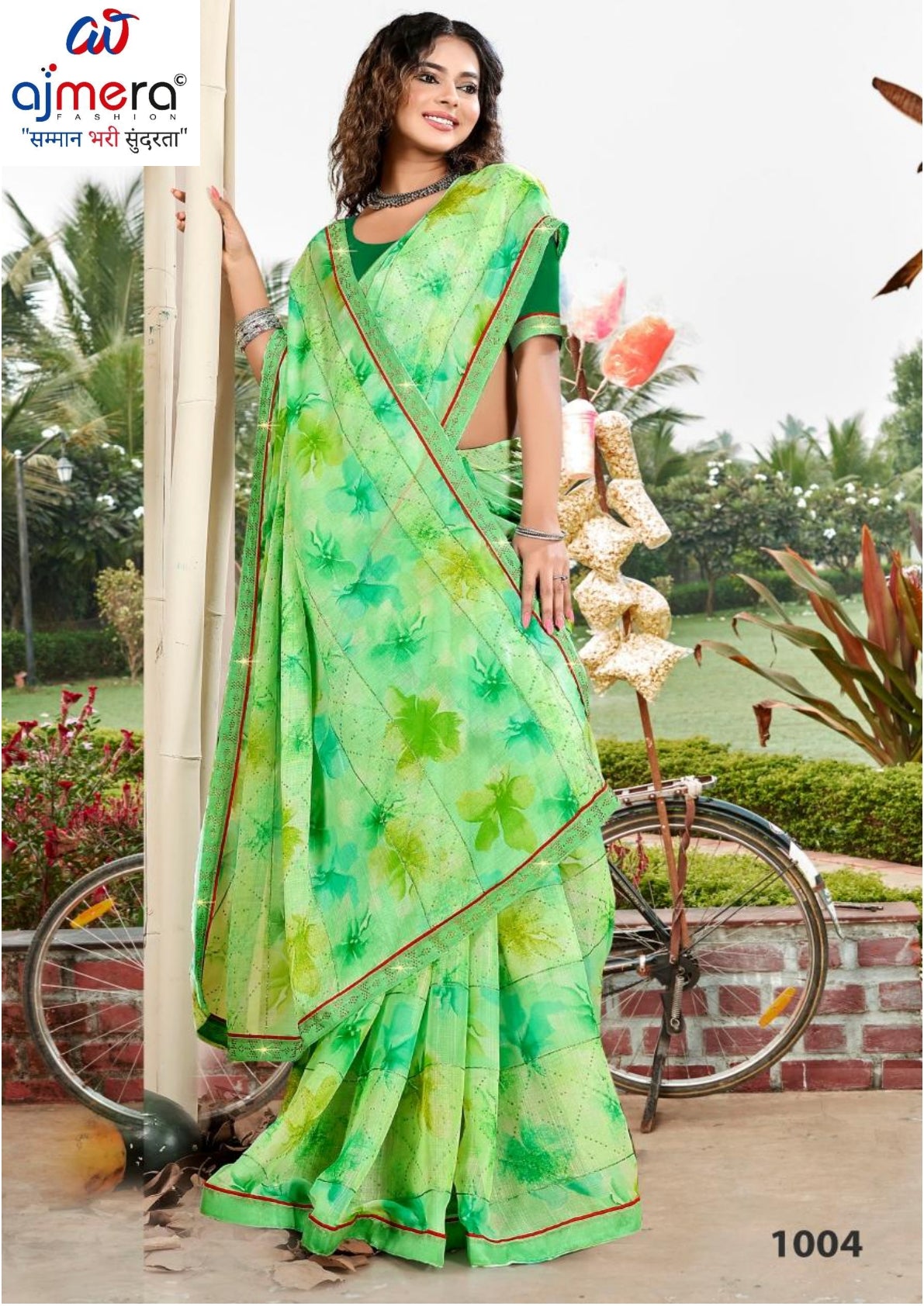 Graceful Printed Saree with Blouse Piece for Modern Ethnic Fashion | PRM-JAGRATA