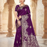 Stylish Jacquard Silk Saree With Blouse Piece | TUL-HUMJOLI SILK VOL-21
