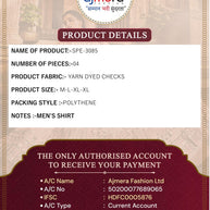 Mens Shirt Wholesalers India for Retailers | SPE-3085