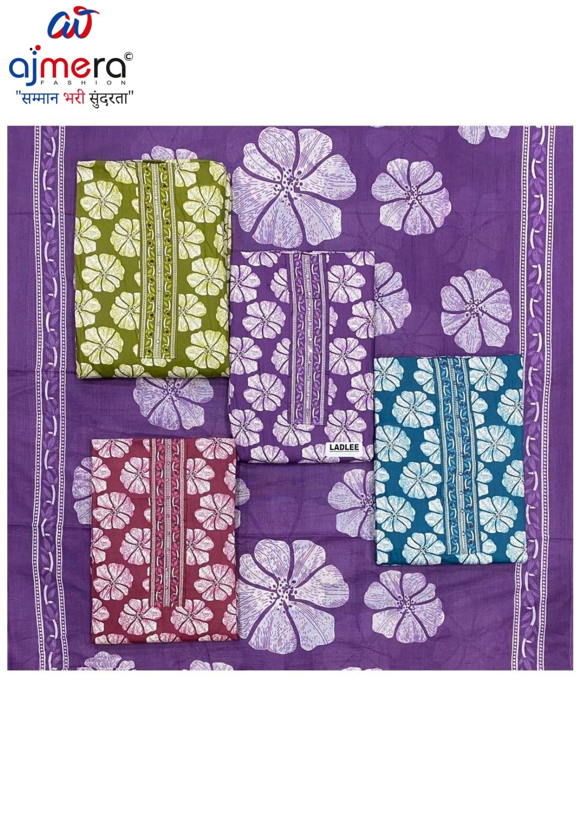 Premium Cotton Unstitched Suit Set | KRN-LADLEE