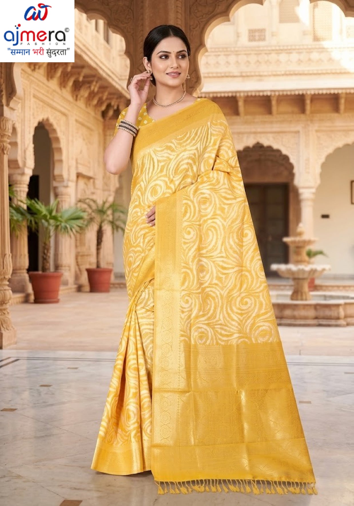 Elegant Jacquard Silk Saree With Blouse Piece | TUL-AASTHA ANU COTTON