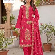 Premium Designer Unstitched Suit Set | YF-LEELA-1
