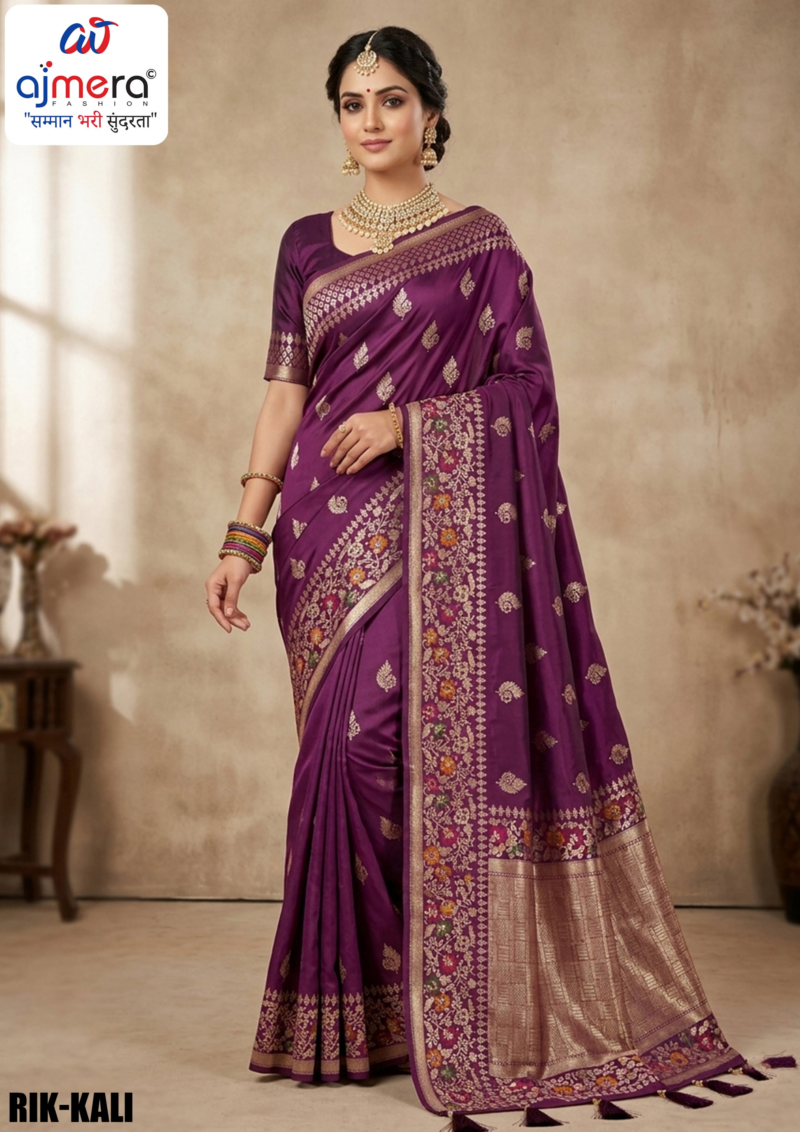 Rich Weave Jacquard Silk Saree With Blouse Piece | RIK-KALI