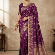 Rich Weave Jacquard Silk Saree With Blouse Piece | RIK-KALI