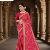 Exclusive Printed Saree with Blouse Piece for Elegant Ethnic Look | TD-KASHVI