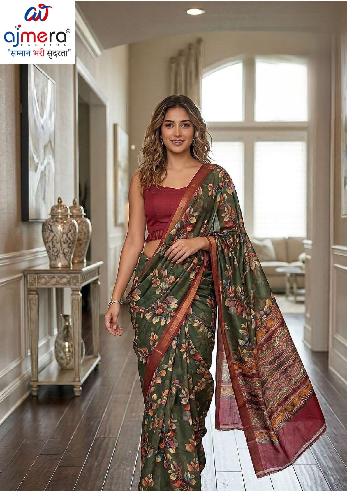 Classic Printed Saree with Blouse Piece for Timeless Traditional Style | RMF-BAHURANI VOL-1