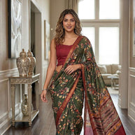 Classic Printed Saree with Blouse Piece for Timeless Traditional Style | RMF-BAHURANI VOL-1