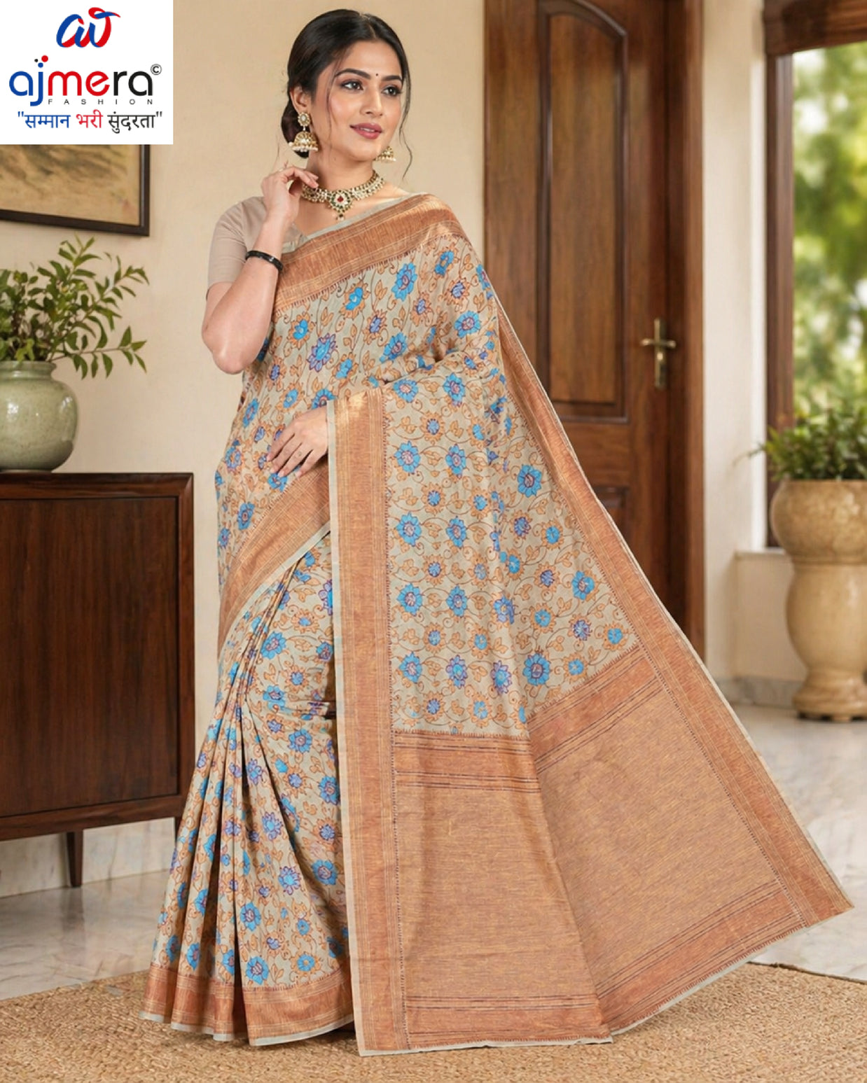 Graceful Jacquard Silk Saree with Blouse Piece for Timeless Ethnic Fashion | DBU-AVINASHI COTTON VOL-3