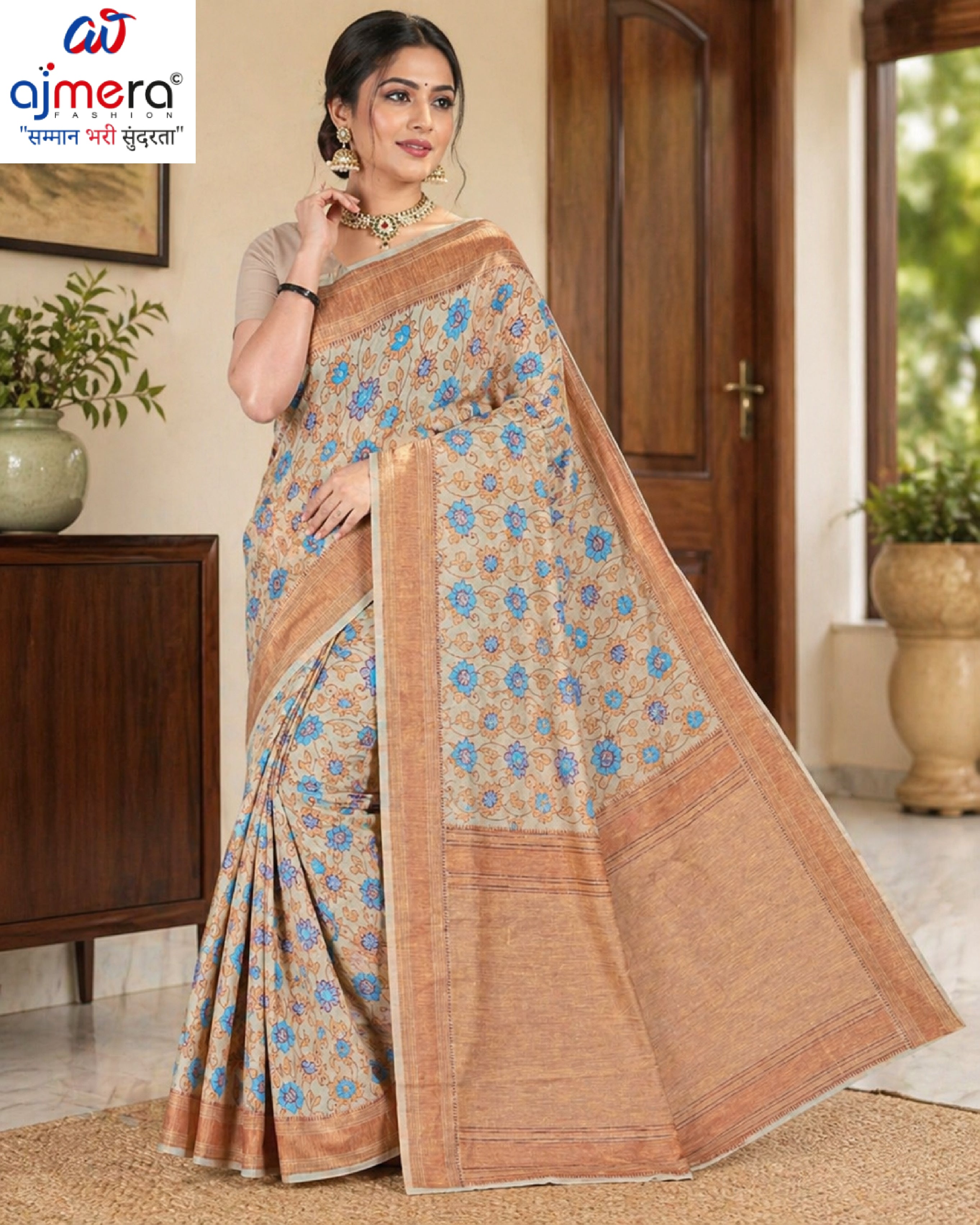 Graceful Jacquard Silk Saree with Blouse Piece for Timeless Ethnic Fashion | DBU-AVINASHI COTTON VOL-3