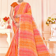 Fashionable Printed Saree with Blouse Piece for Festive Collection  | SNR-RUBY