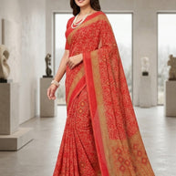 Graceful Printed Saree with Blouse Piece for Modern Ethnic Fashion  | VDT-DISCO-17