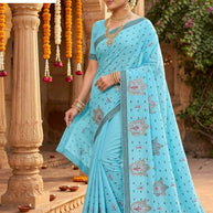 Printed Cotton Saree with Without Blouse for Premium Ethnic and Traditional Wear | PJA-BINDAAS