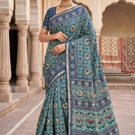 Graceful Printed Saree with Blouse Piece for Modern Ethnic Fashion  | VER-SHANTI-47831