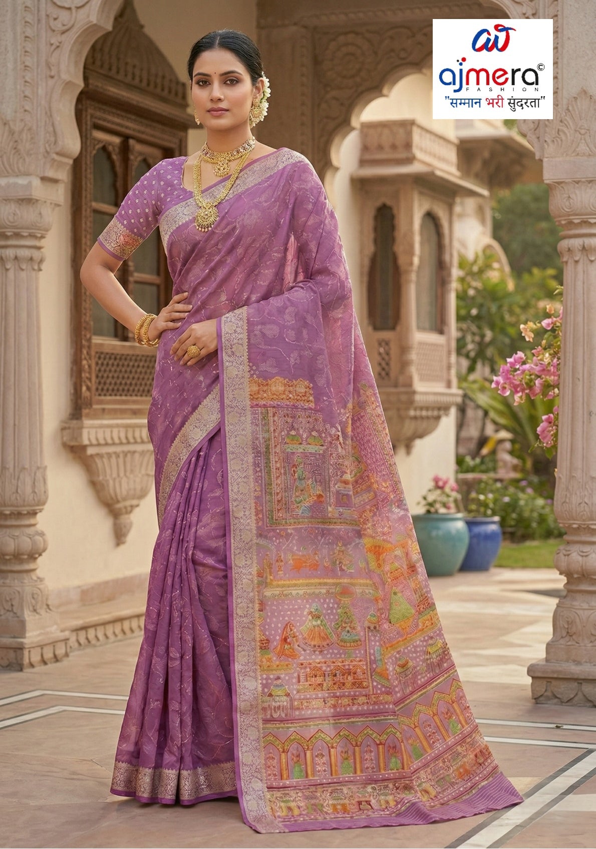 Graceful Printed Saree with Blouse Piece for Modern Ethnic Fashion | RMF-MAHIMA VOL-10