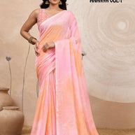 Chic Printed Saree with Blouse Piece for Sophisticated Ethnic Style  | RMF-ANANYA VOL-1
