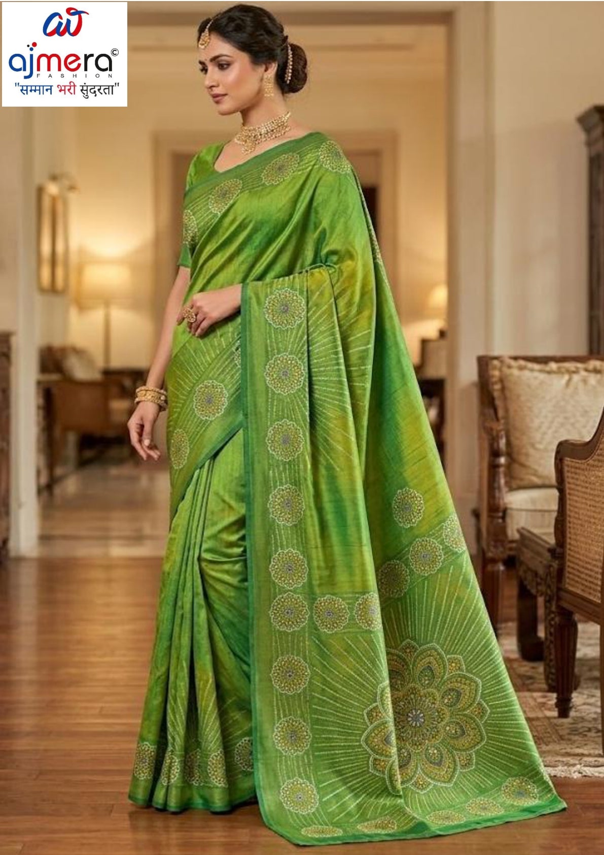 Graceful Printed Saree with Blouse Piece for Modern Ethnic Fashion  | SSR-HOSHIAR