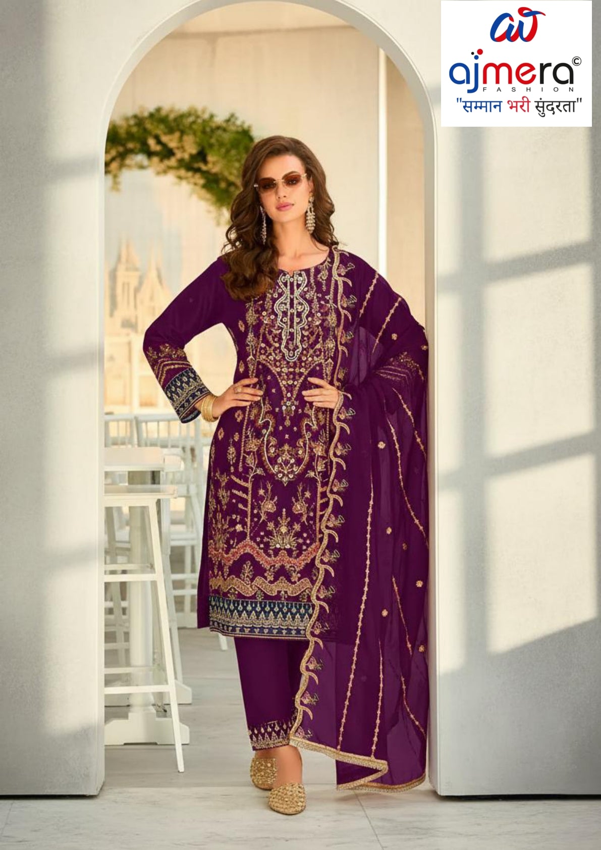 Premium Designer Unstitched Suit Set | MON-150