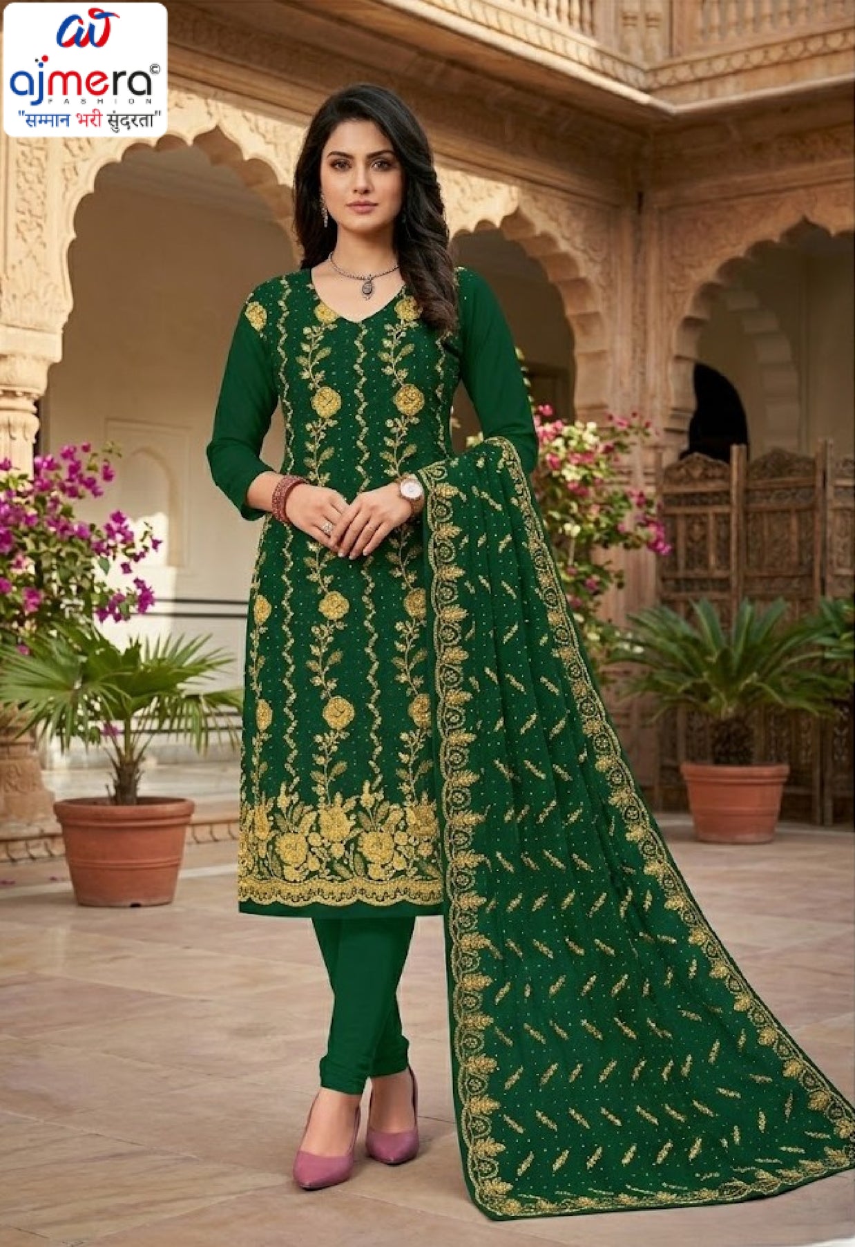 Premium Indo Unstitched Suit Set | RID-VYAPAAR