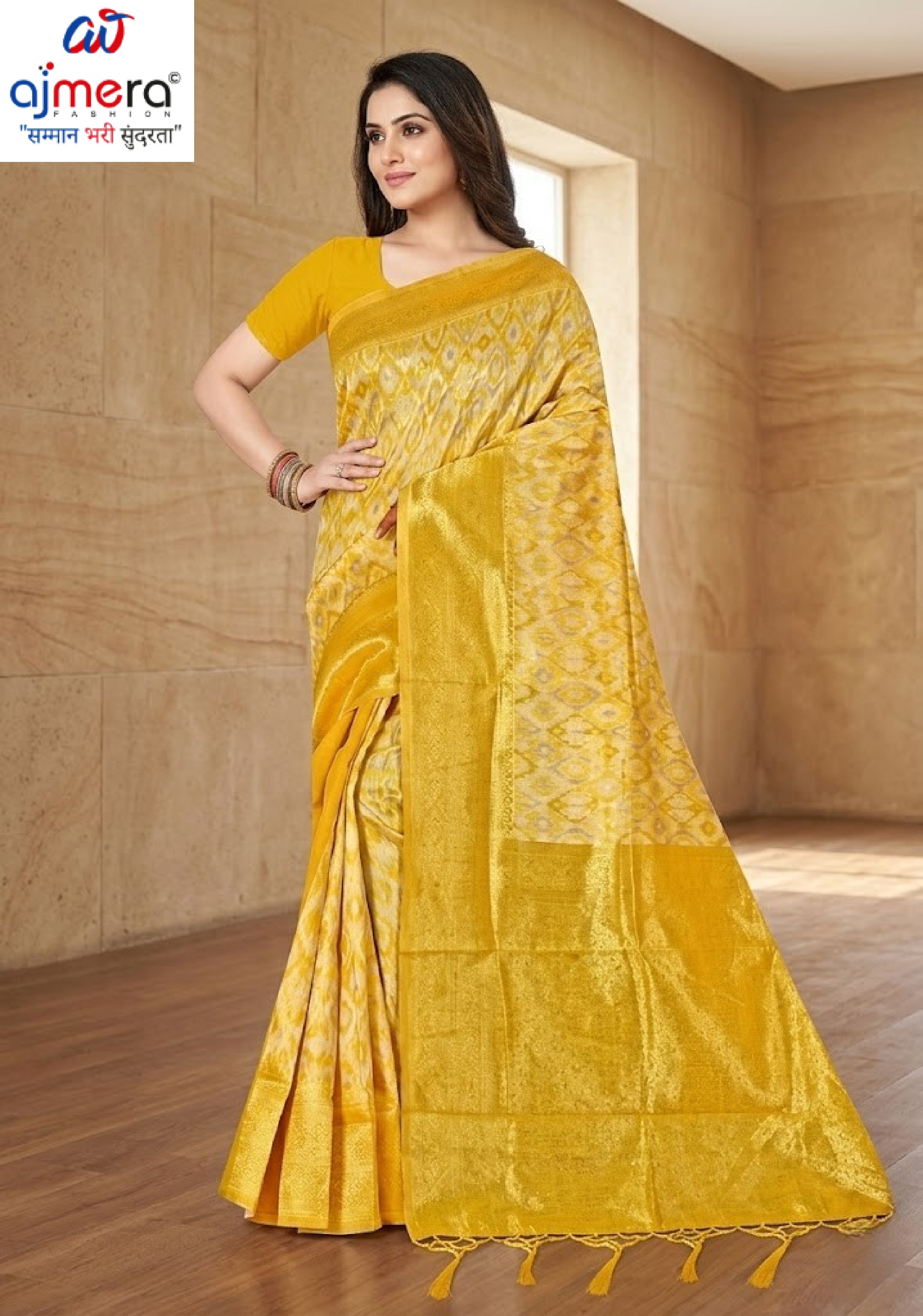 Graceful Jacquard Silk Saree without Blouse for Timeless Ethnic Fashion | TUL-AMRIT UTSAV COTTON