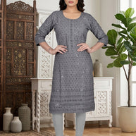 Designer Chicken Sequence Work Kurti for Women | SHP-CHICKEN SEQUENCE WORK