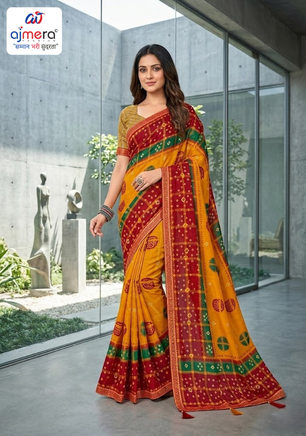 Stylish Printed Saree with Blouse Piece for Traditional Celebrations  | CAS-MAHARANI