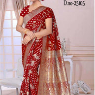 Occasion Jacquard Silk Saree With Blouse Piece | MTE-25105