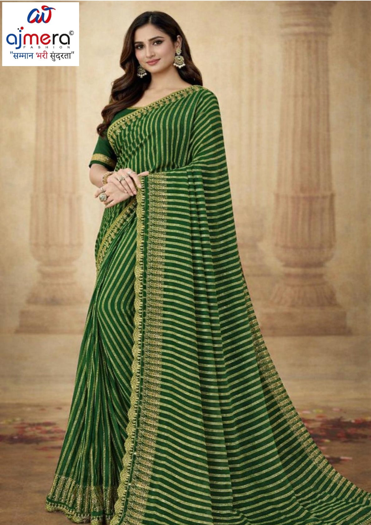 Classic Printed Saree with Blouse Piece for Timeless Traditional Style | JS-CHARKHA