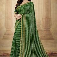 Classic Printed Saree with Blouse Piece for Timeless Traditional Style | JS-CHARKHA