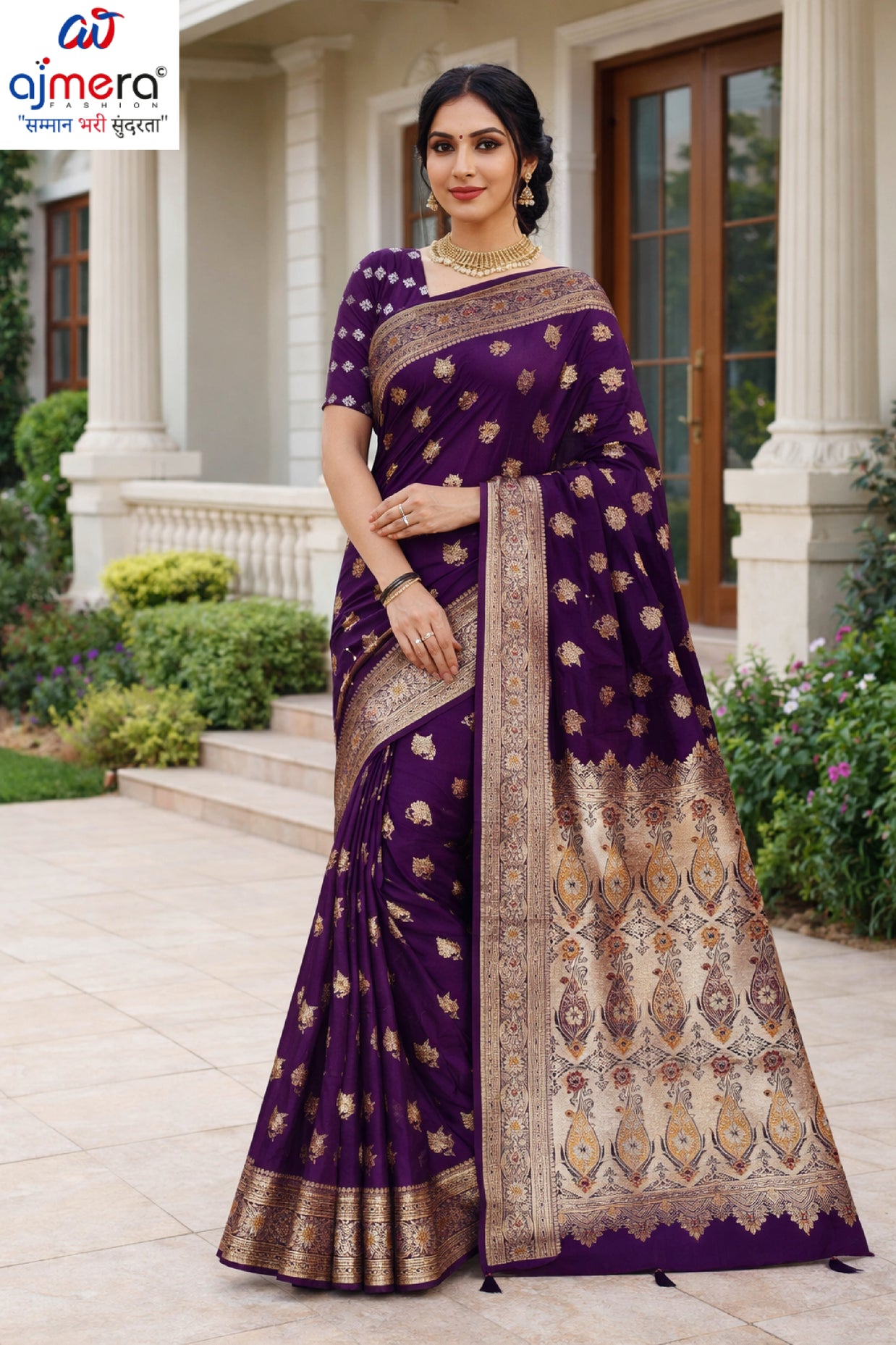Premium Jacquard Silk Saree with Matching Blouse Piece for Ethnic Celebrations | TUL-CLEAR SILK VOL-07