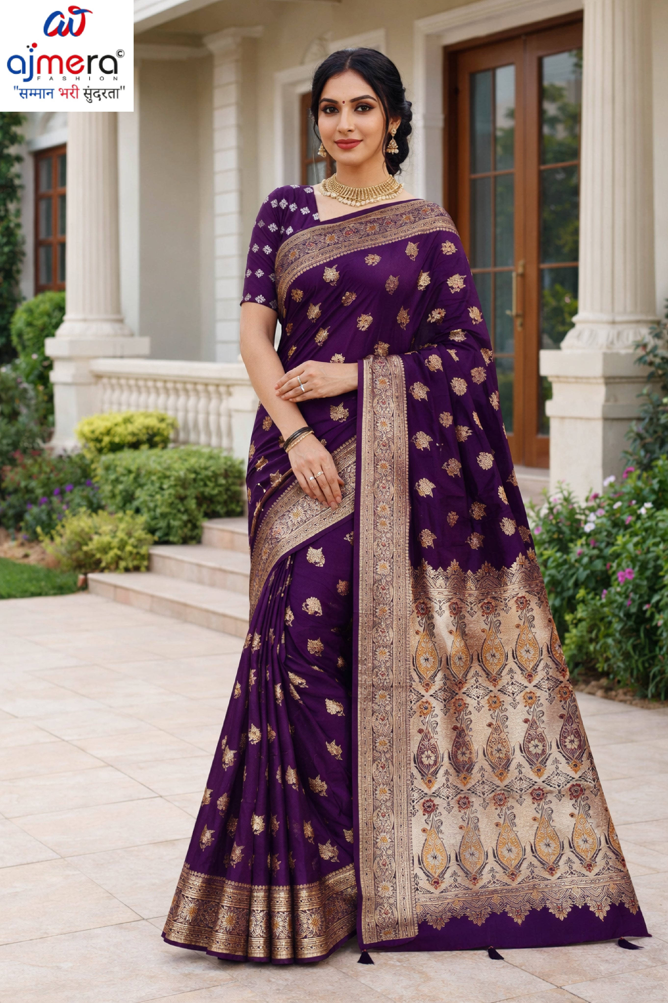 Premium Jacquard Silk Saree with Matching Blouse Piece for Ethnic Celebrations | TUL-CLEAR SILK VOL-07
