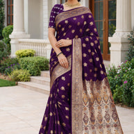 Premium Jacquard Silk Saree with Matching Blouse Piece for Ethnic Celebrations | TUL-CLEAR SILK VOL-07