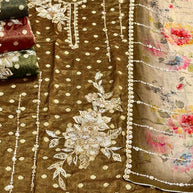 Luxury Viscose Designer Unstitched Suit Set | AAR-VISION BITS