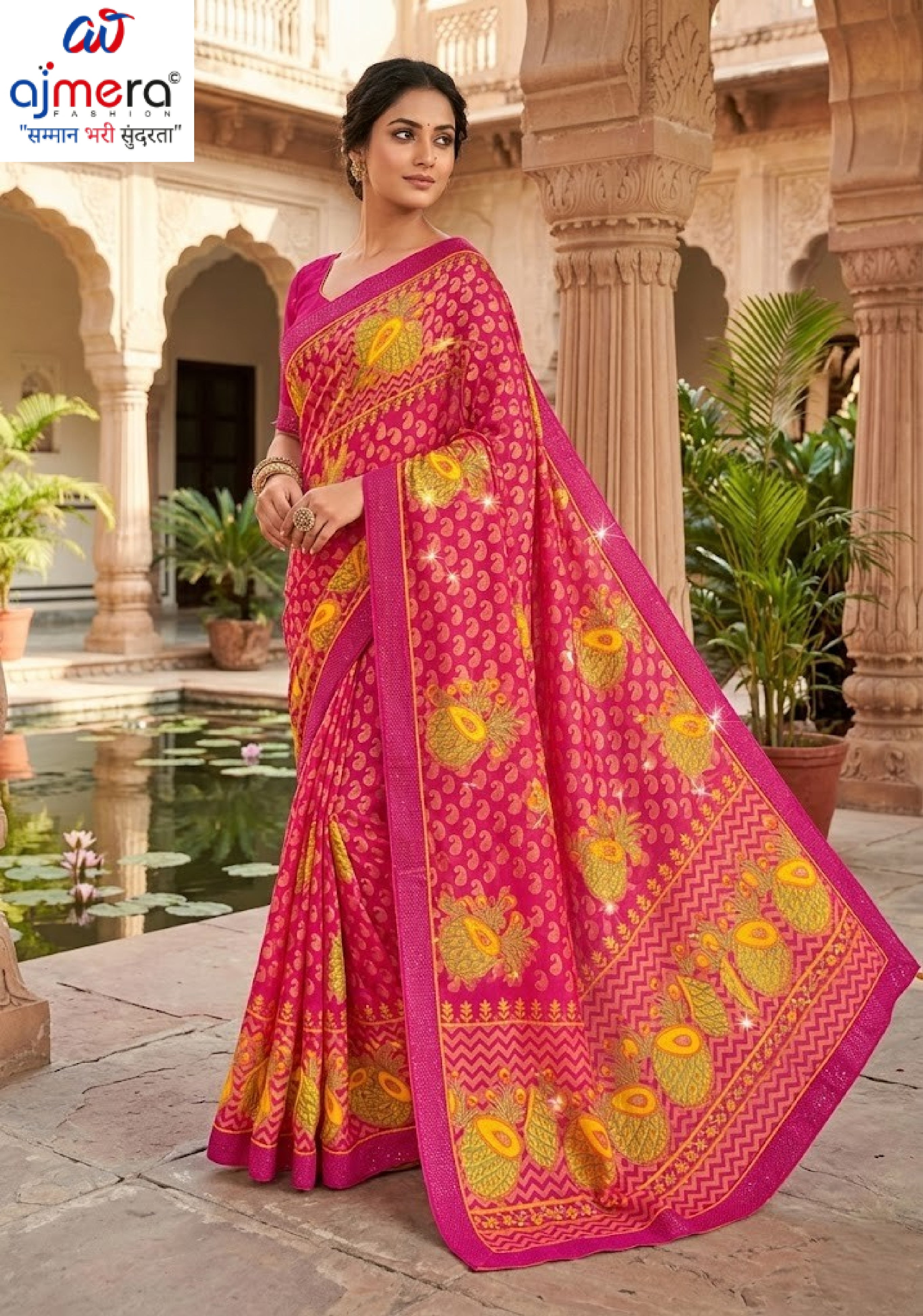 Trendy Printed Saree with Blouse Piece for Women’s Ethnic Wardrobe | PRM-BREZZA