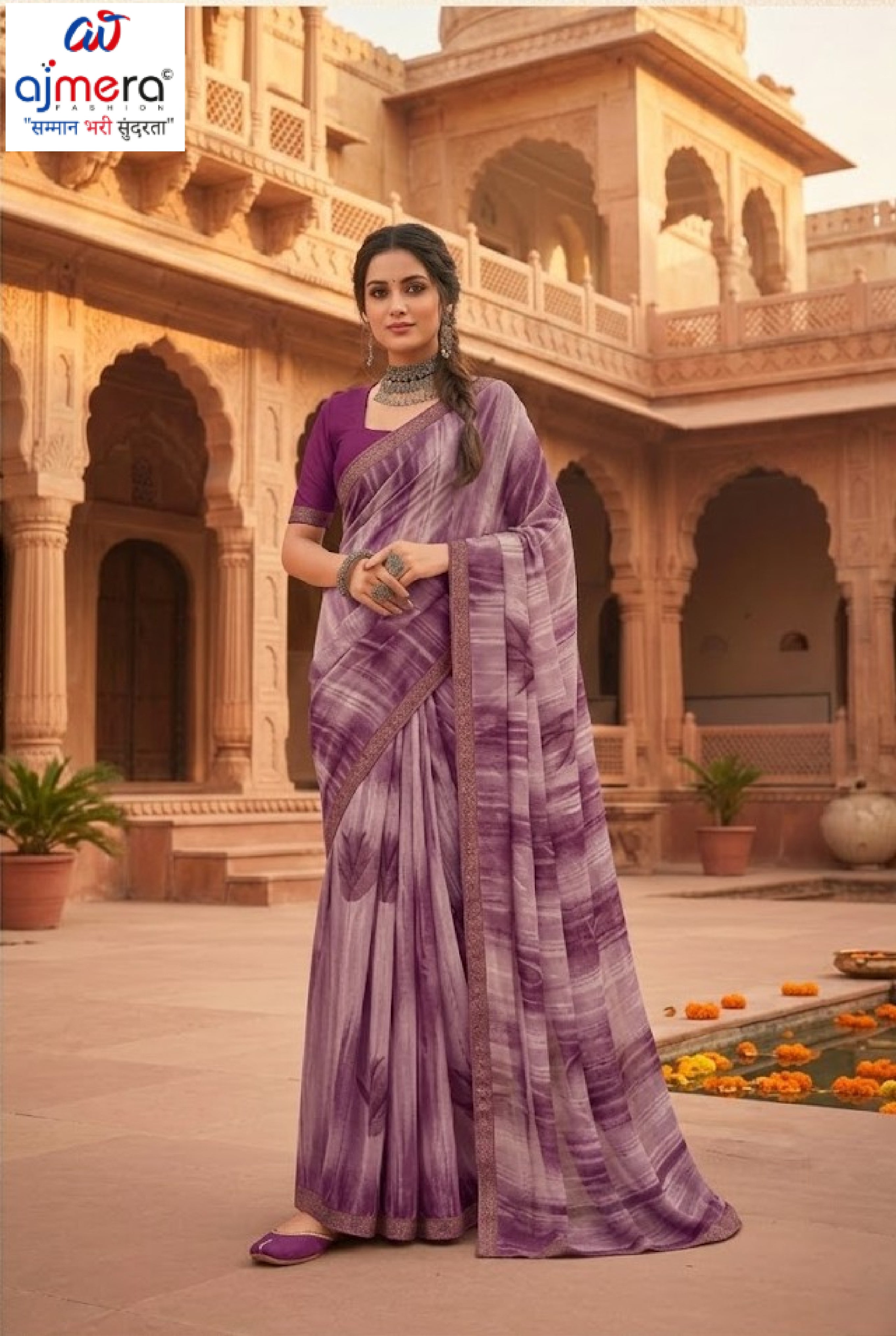 Stylish Printed Saree with Blouse Piece for Traditional Celebrations | PRM-MALDEEP
