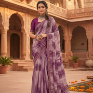 Stylish Printed Saree with Blouse Piece for Traditional Celebrations | PRM-MALDEEP