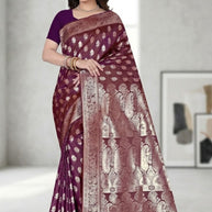 Exclusive Jacquard Silk Saree with Blouse Piece for Premium Cultural Wear | TUL-MALBARI SILK VOL-55