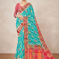 Graceful Jacquard Silk Saree with Blouse Piece for Timeless Ethnic Fashion | DNA-VITA