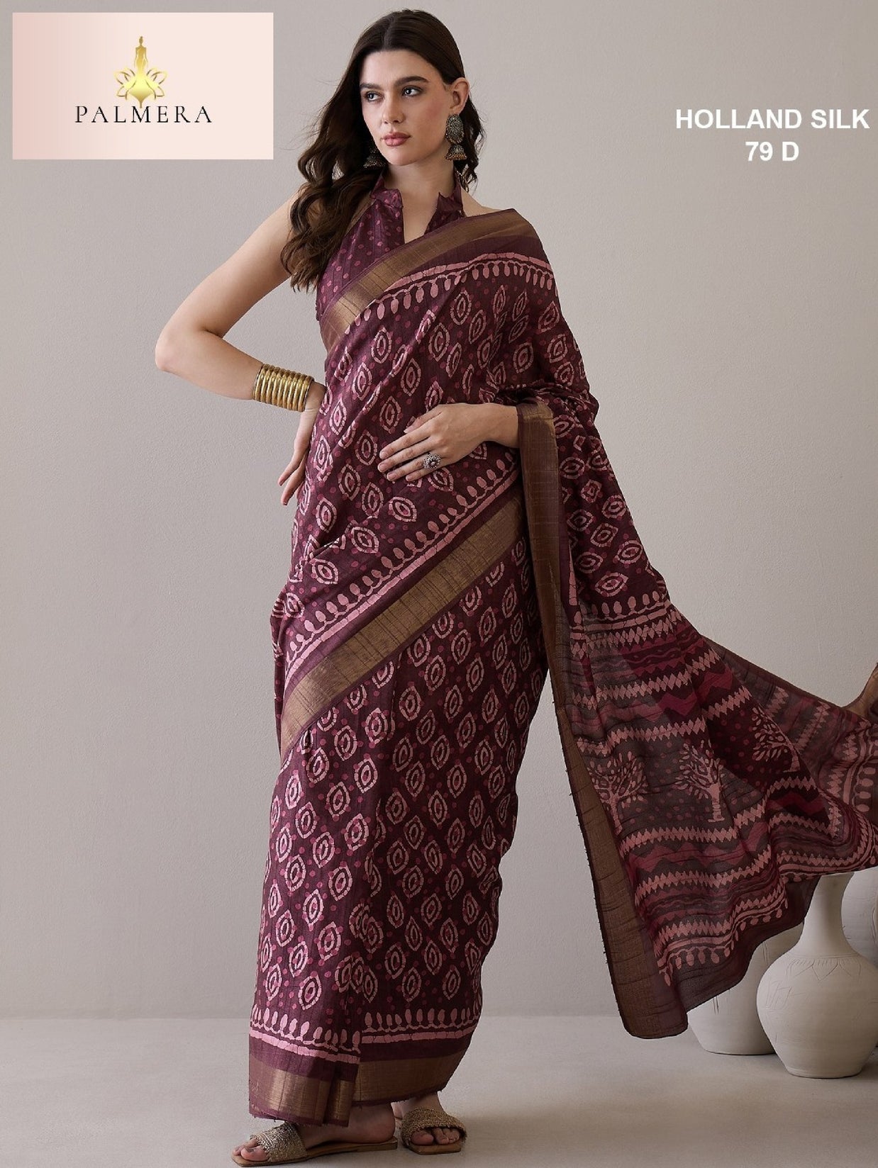 Holland Silk Handloom Silk Saree with Blouse for Premium Ethnic and Traditional Wear | ALL-HOLLAND SILK-79