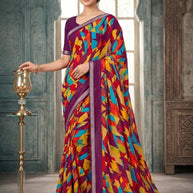 Designer Printed Saree with Blouse Piece for Special Occasions  | SGR-CHAND CHAKORI