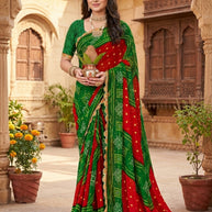 Beautiful Printed Saree with Blouse Piece for Cultural Celebrations | JS-LAVYA