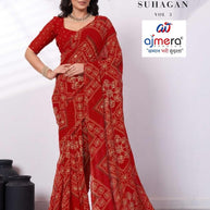 Contemporary Printed Saree with Blouse Piece for Premium Wear | RMF-SUHAGAN VOL-3
