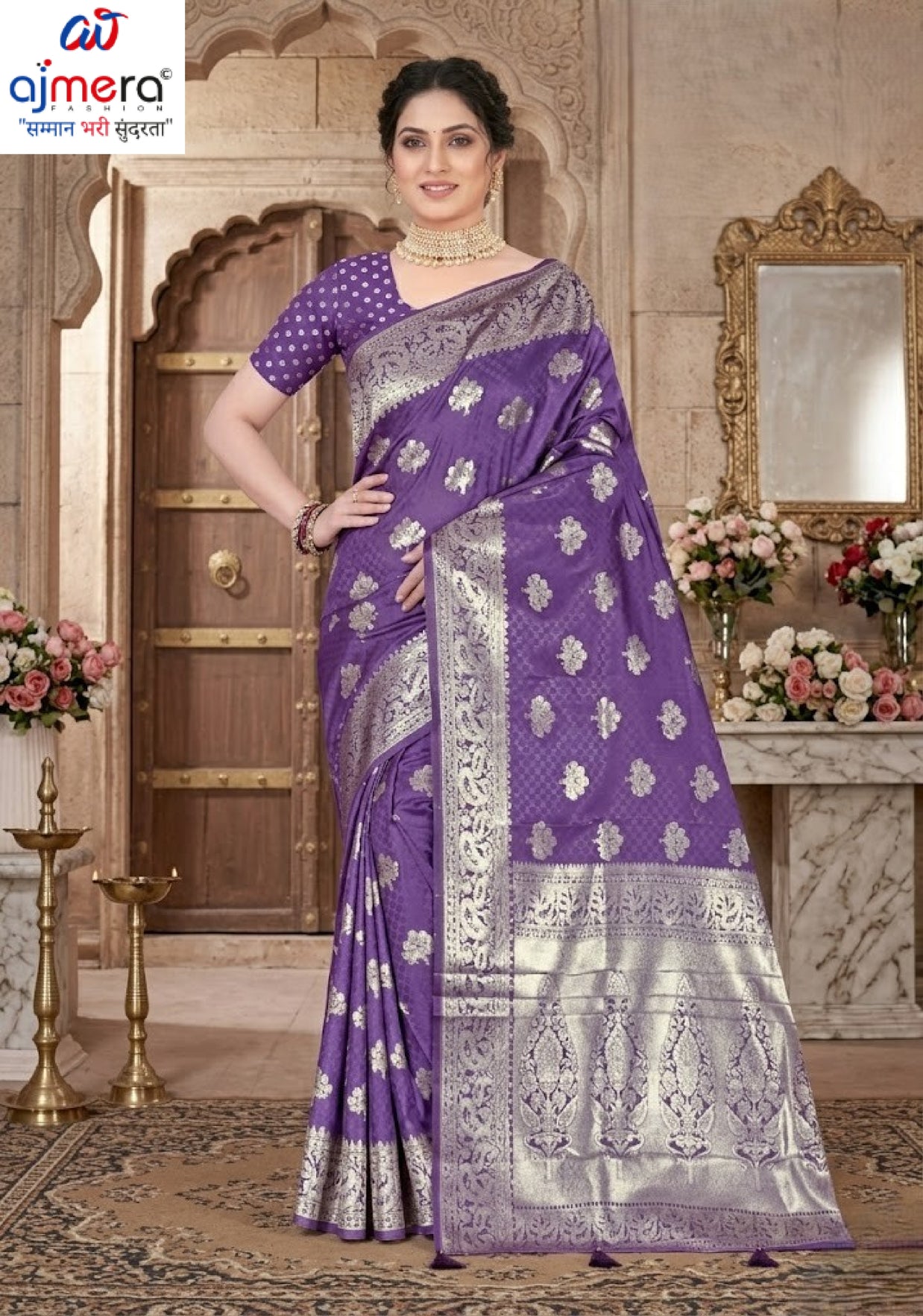 Premium Elegance Jacquard Silk Saree With Blouse Piece | TUL-MATWALI DOLL SILK