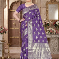 Premium Elegance Jacquard Silk Saree With Blouse Piece | TUL-MATWALI DOLL SILK