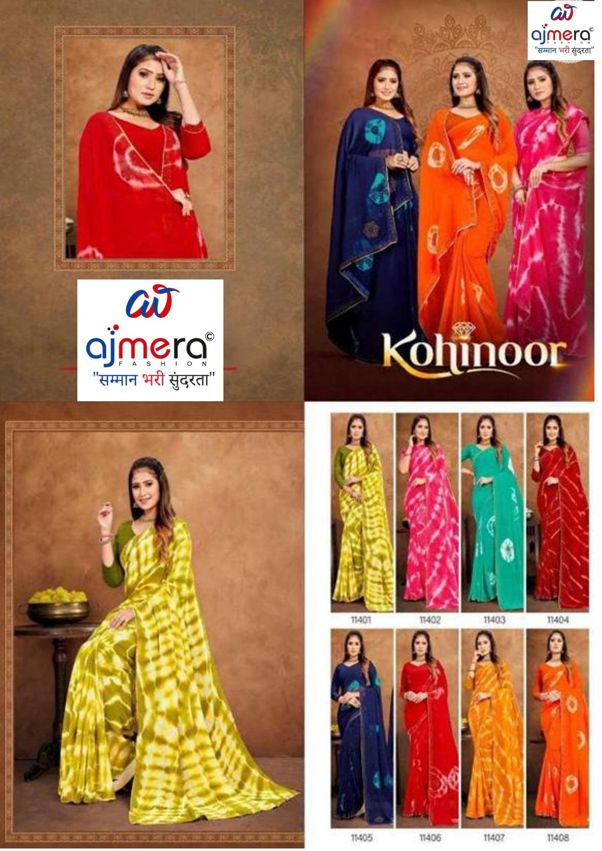 Graceful Printed Saree with Blouse Piece for Modern Ethnic Fashion  | JS-KOHINOOR