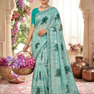 Chic Printed Saree with Blouse Piece for Sophisticated Ethnic Style | PRM-BALI