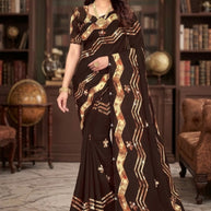Fashionable Printed Saree with Blouse Piece for Festive Collection | SSR-KHUSH RAHO